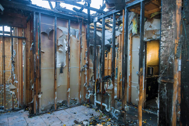 Professional Fire Damage Removal technician working in Grapevine, TX